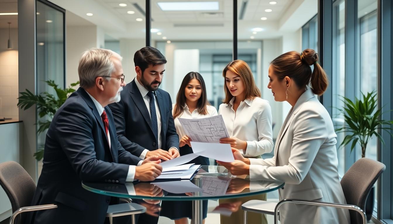 Senior legal team and family support